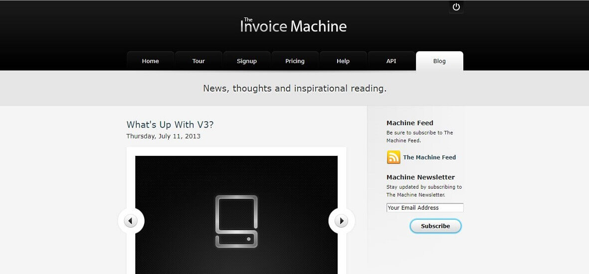 Invoice machine